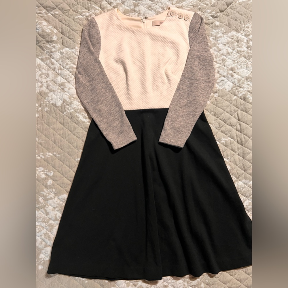 Beautiful Ann Taylor Loft long sleeved dress - Sz 2P